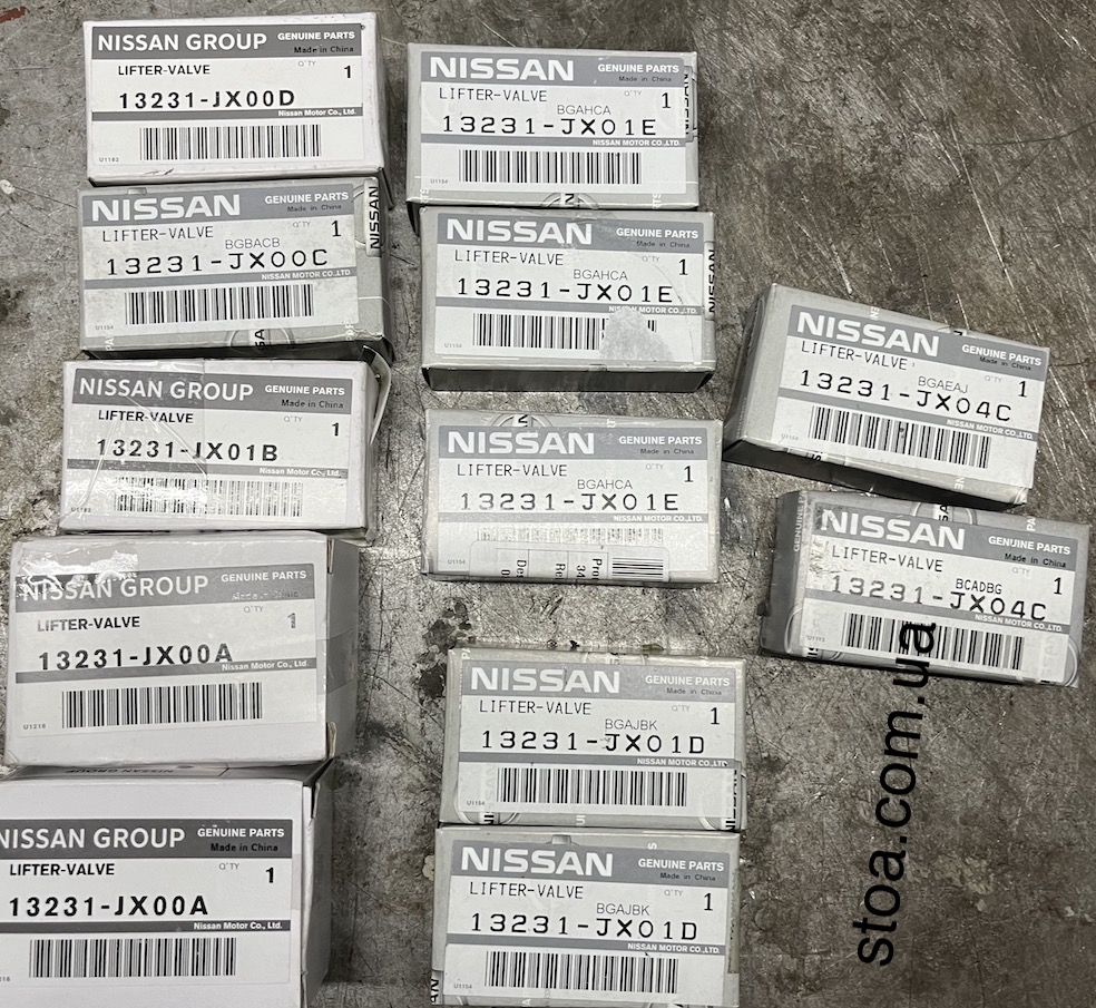 13231JX01B штовхачі клапана Рено Дачія