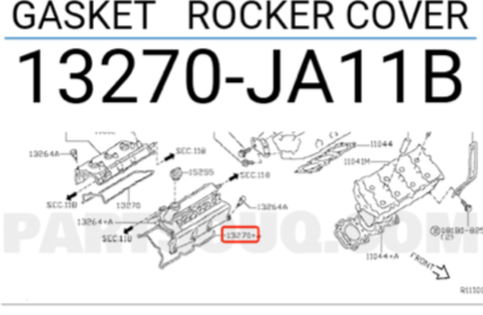 13270JA11B прокладка крышки QX60