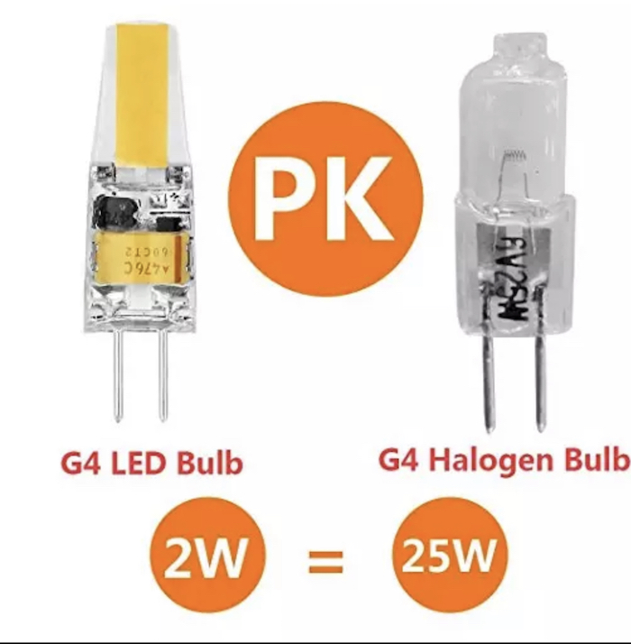 Диод лампа 12в G4 мощность 2W блекаут купить
