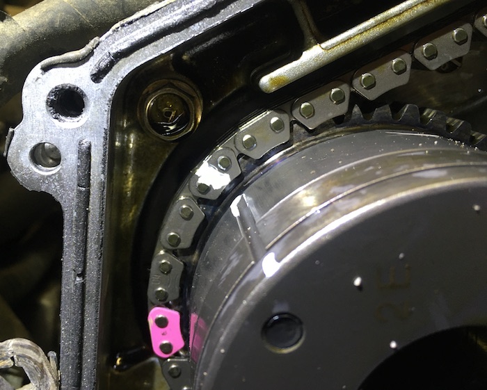 Положение фазовращателя ГРМ QR25DE метки замена цепи