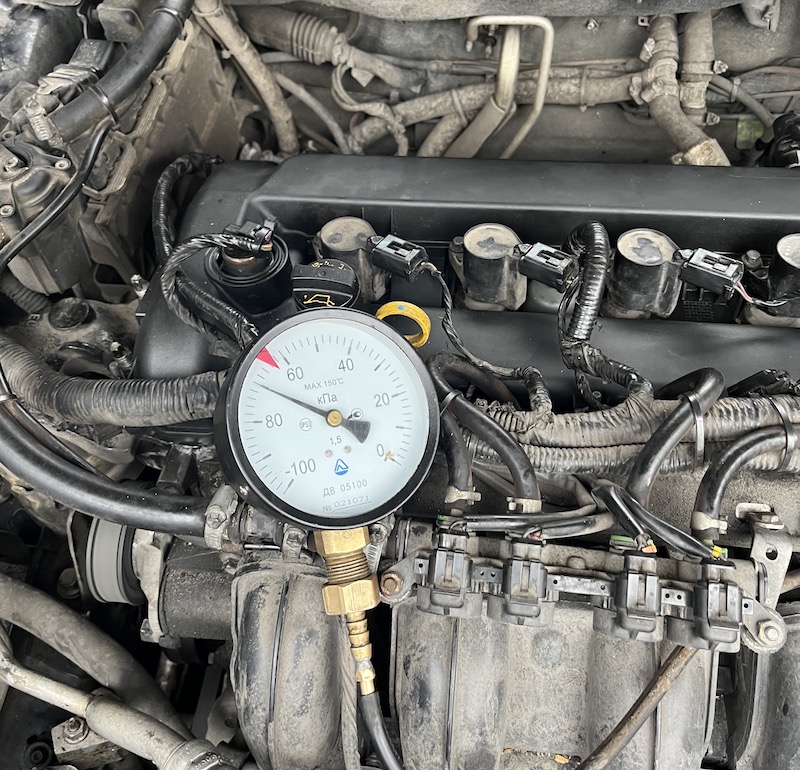 Ford Fusion 2,5 двигатель ремонт диагностіка розрідження на впуску