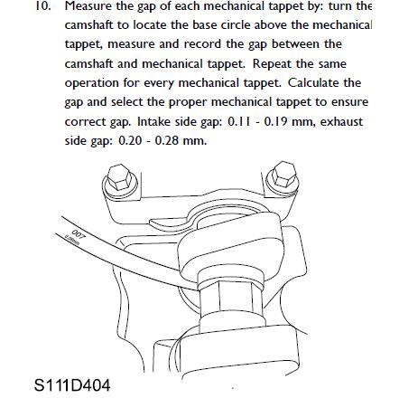 MG 3,MG 350 регулировка клапанов